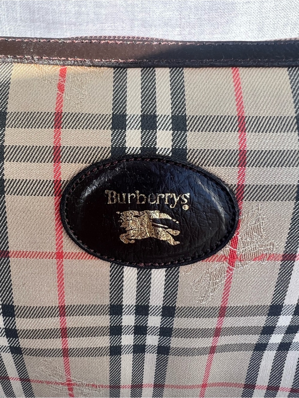Burberrys plaid pouch cosmetic bag clutch - Picture 2 of 13